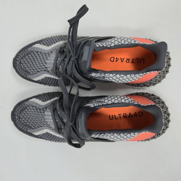 Adidas Ultra 4D 5.0 G58161 Gray Pink Orange Gradient Athletic Sneaker Men's 10 - Picture 3 of 7